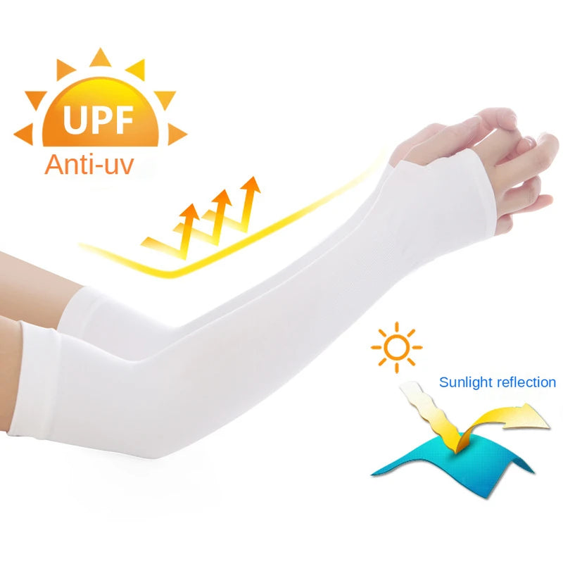 3PCS Ice Sleeve Sunscreen Women'S Ice Silk Sleeve Men'S Sunscreen Sleeve Cool Summer Sunscreen Sleeve Detachable Sleeves