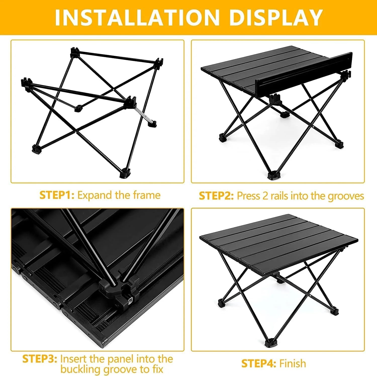 Portable Aluminum Camping Table for Outdoor Activities