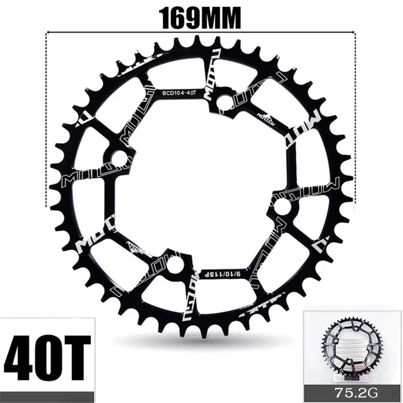 104BCD MTB Bicycle Crank Narrow and Wide Chainring Wheel 30T-52T for Shimano Series Set Star Ring Accessories LIGHTWEIGHT